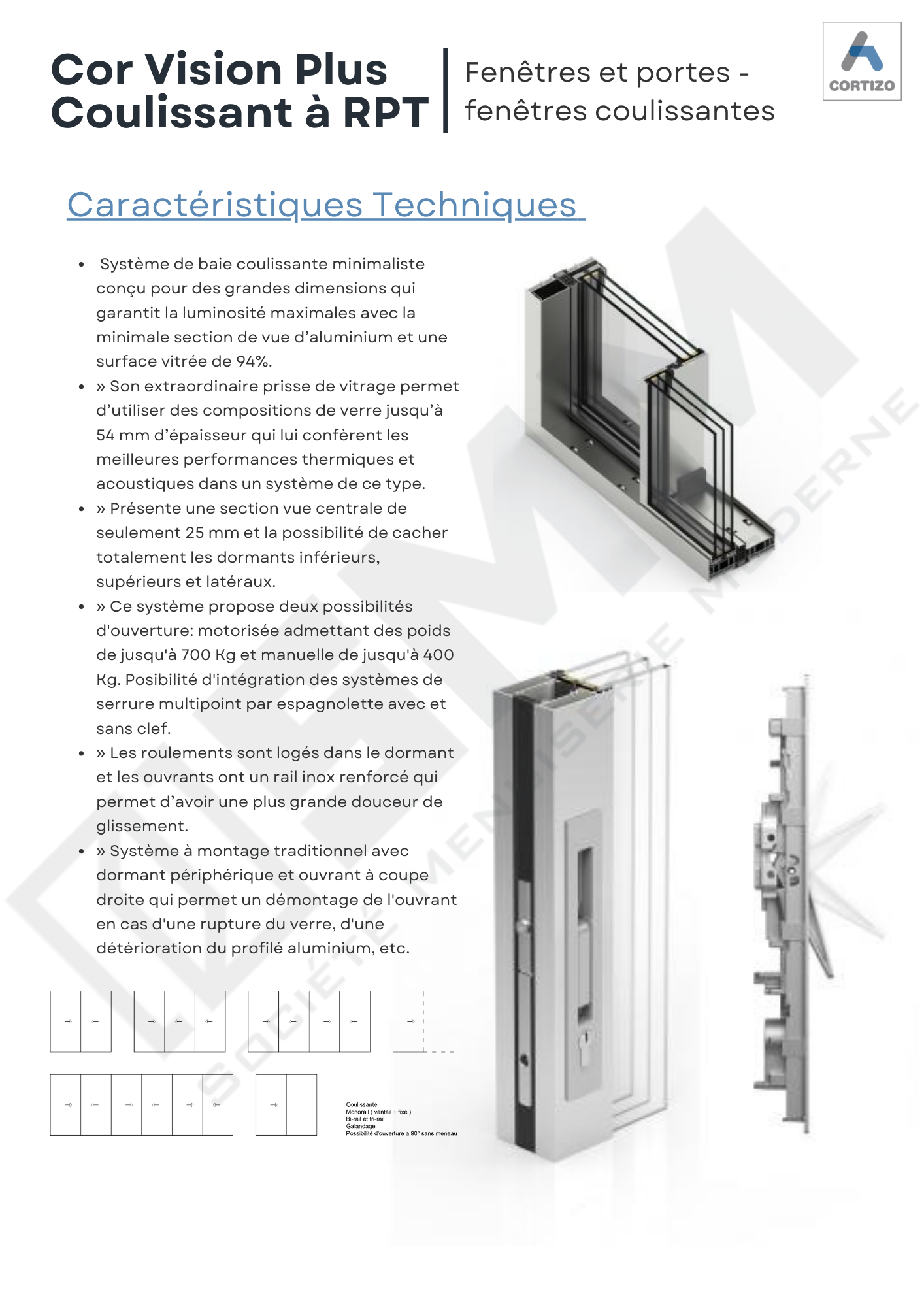 Cor Vision Plus Coulissant a RPT